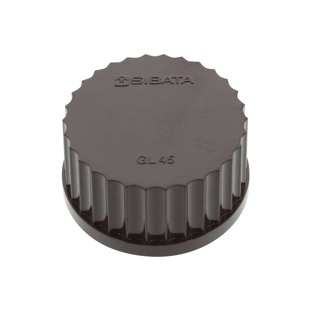 ねじ口びん赤キャップ GL-45 パッキンなし 1袋（10個入）