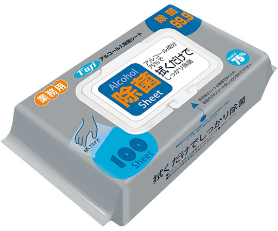 FUJIアルコール入除菌シート 1袋（100枚入） 913500