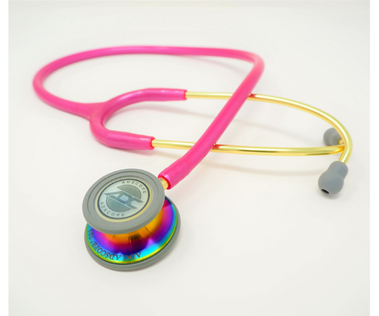 ADスコープ クリニシャンステトスコープ パウダーラズベリー（レインボーエディション） AD703RPR