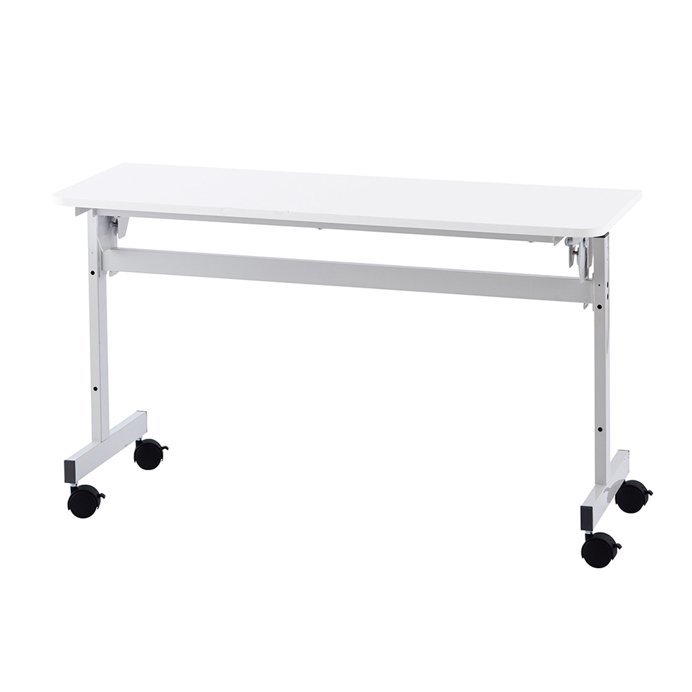 シンプルフォールディングテーブルIIW1200×D450 ホワイト RFFT2-1245WH