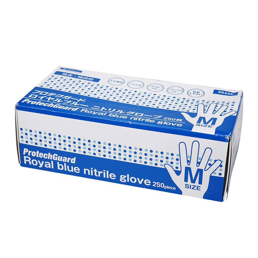 プロテクガード ロイヤルブルーニトリルグローブ M 250枚入 69335