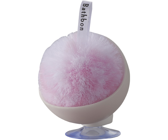 バスボンくん抗菌 洗面台スッキリポンポン ケース付 ピンク