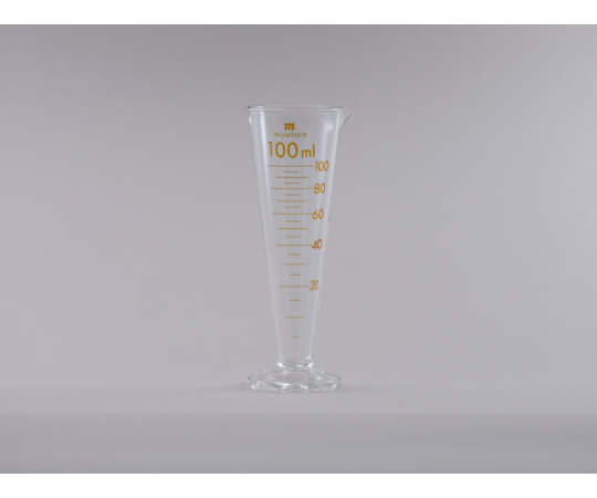 液量計（円錐型） 茶目盛 100mL mg100