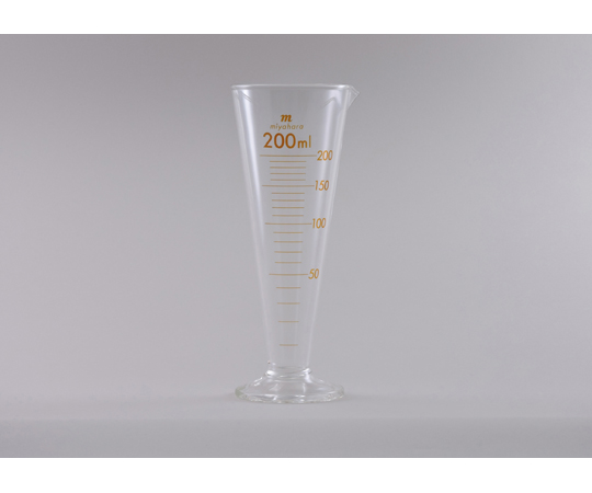 液量計（円錐型） 茶目盛 200mL mg200