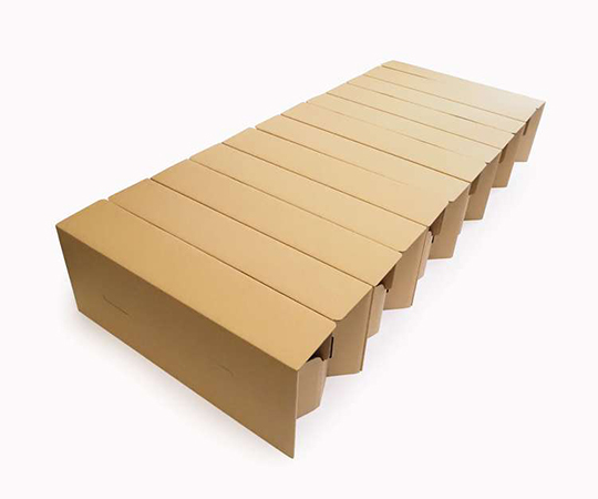 簡易組立段ボールベッド　1990×810×H315mm