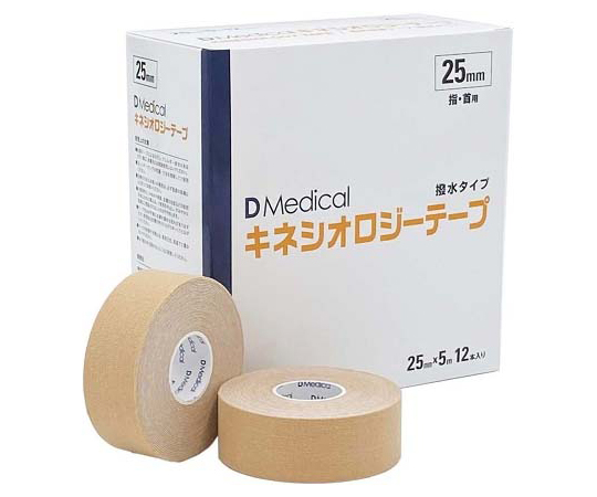 DMedical ｷﾈｼｵﾛｼﾞｰﾃｰﾌﾟ 25mm 12本入 DKS-25