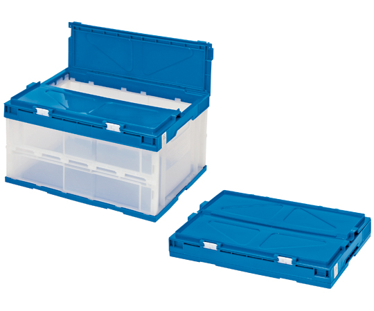 エコタイプオリタタミコンテナ 40L フタ一体型 透明タイプ STSF4DB　1個