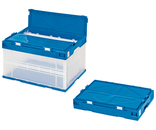 エコタイプオリタタミコンテナ 50L フタ一体型 透明タイプ STSF5DB　1個