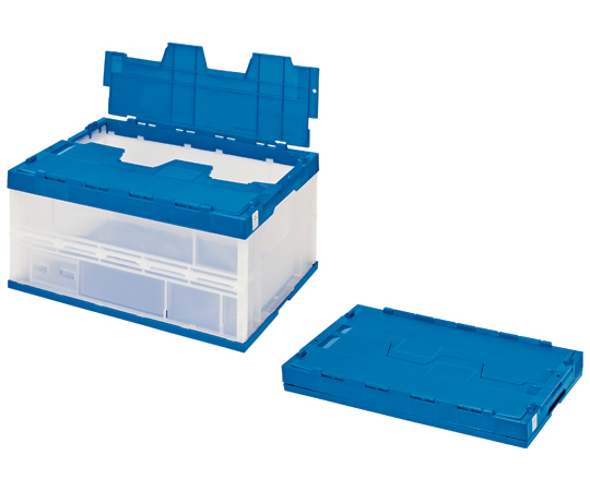 エコタイプオリタタミコンテナ 75L フタ一体型 透明タイプ STSF7DB　1個