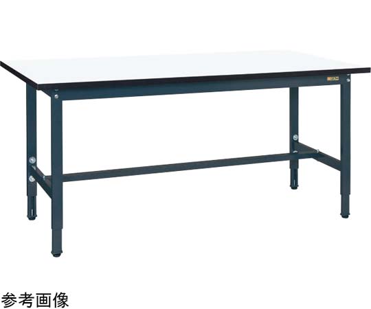 軽量実験用高さ調整作業台（TKSM/200kg/メラミン天板/H740～940）1200mm TKSM-1275