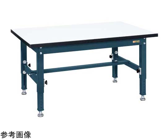 中量高さ調整作業台（TKT5/耐荷重400kg/メラミン天板）ダークグレー 1200×750mm TKT5-127CHM