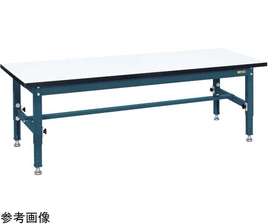 中量高さ調整作業台（TKT5/耐荷重400kg/メラミン天板）ダークグレー 1800×750mm TKT5-187CHM