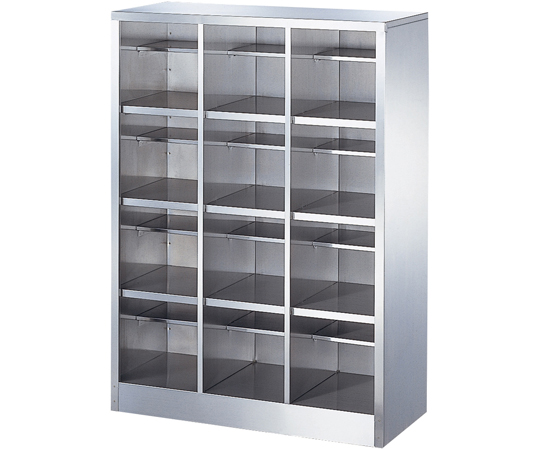 オープンステンレスシューズボックス 3列4段（12人用） BS-SUS12W