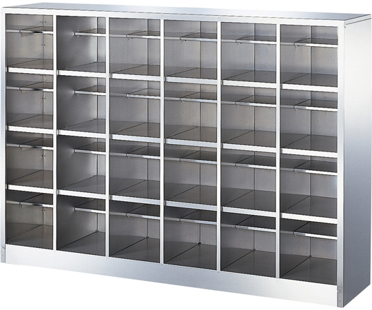 オープンステンレスシューズボックス 6列4段（24人用） BS-SUS24W