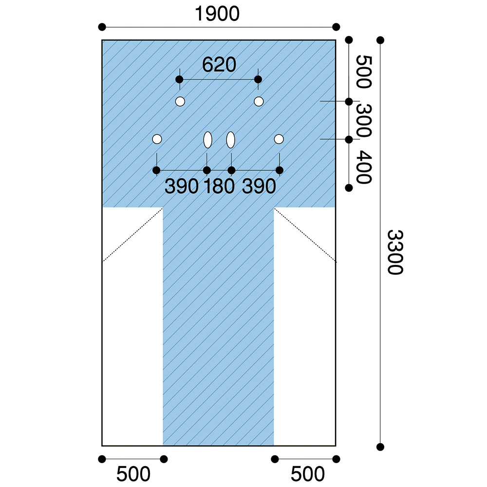 カテ検査用ドレープ ラディアル 1箱（1枚／袋×15袋入） 22704
