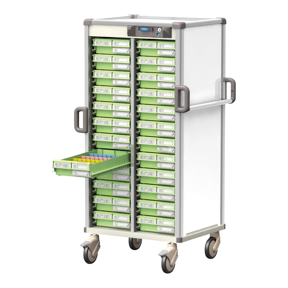 Nカート与薬ロングシリーズ24床用 MCR378HT(AS1)