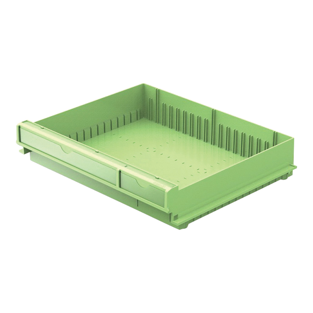 Nカート与薬ワイドシリーズ　与薬コンテナNワイドMCN054YGイエローグリーン