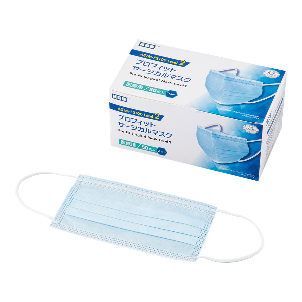 プロフィットサージカルマスクLevel2　PFEB138　イヤーループ　50枚入