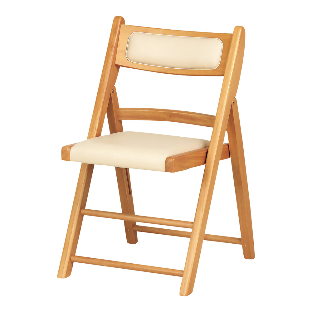 木製ひじ無し折りたたみチェア 1脚入 Care-211-O