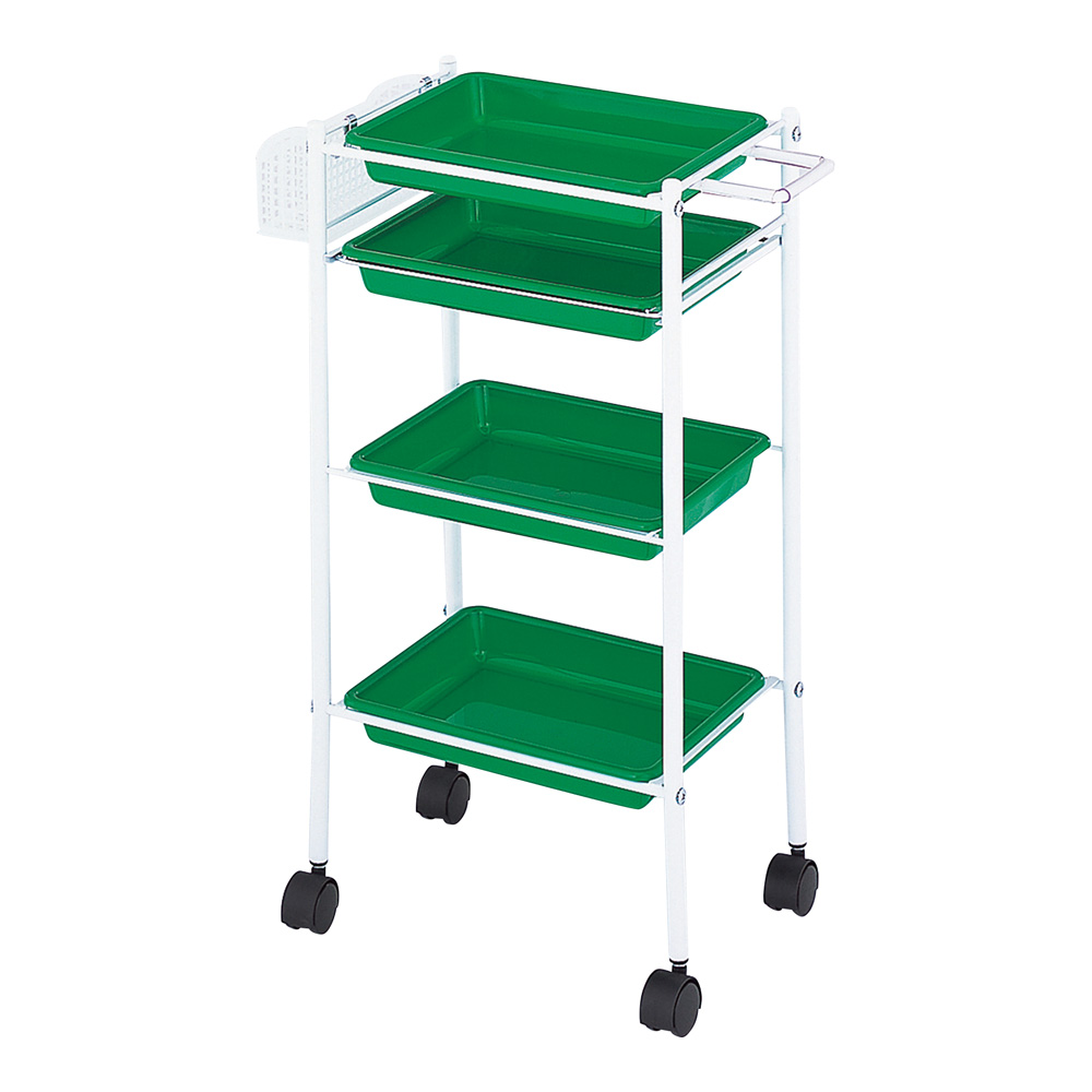 トレーワゴン（C-305） 510×280×835mm グリーン