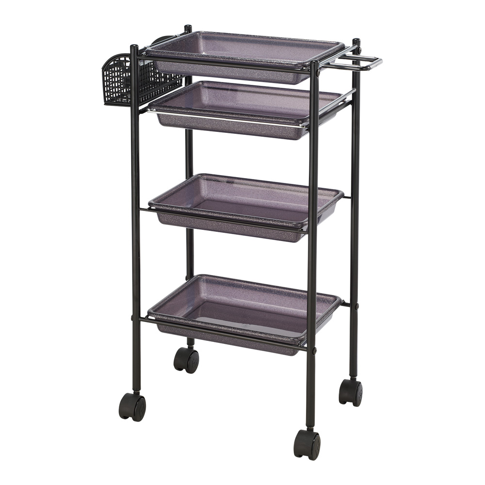 トレーワゴン（C-305） 510×280×835mm キラキラスモーク