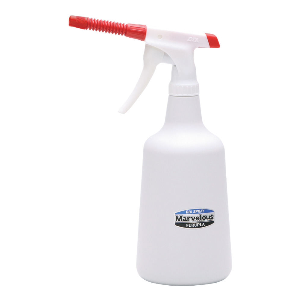 マーベラス（アルカリ系耐用スプレーボトル）レッド 8cmストレートノズル 1000mL No.4538-33