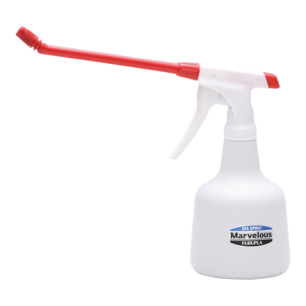 マーベラス（アルカリ系耐用スプレーボトル）レッド 18cm角度ロングノズル 500mL No.4550-33