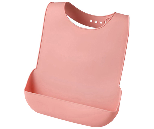 深型ポケット付食事用エプロン ピンク DSE-P