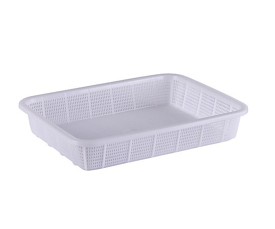 抗菌角カゴ浅型 中 ナチュラル KK542N