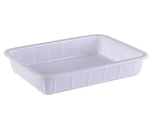 抗菌角カゴ浅型 大 ナチュラル KK5412N