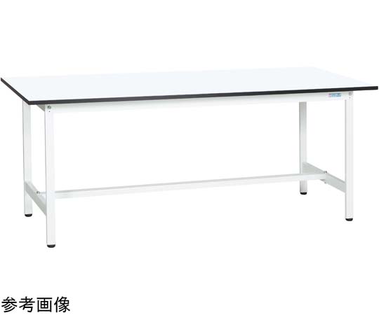 軽量作業台（KAタイプ／耐荷重180kg／メラミン天板／固定式） W1200×D600×H740mm KA-126MW