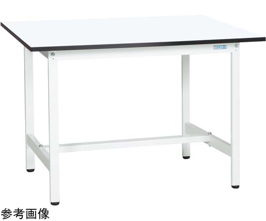 軽量作業台（KAタイプ／耐荷重180kg／メラミン天板／固定式） W900×D600×H740mm KA-096MW