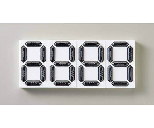 くるっと3D数字札 KDS-201 4個セット 88×53×16mm 裏面マグネット付き 413203