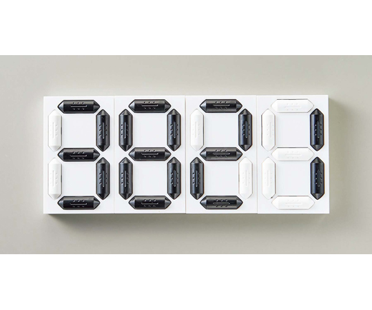 くるっと3D数字札 KDS-202 4個セット 88×53×16mm 裏面テープ付き 413204