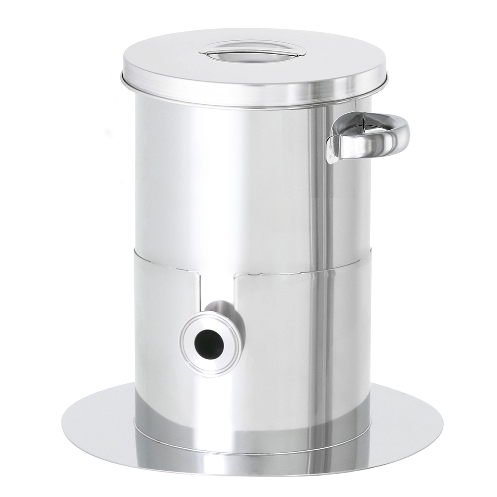 底部勾配型ステンレス容器 バルブ無 10L KTT-ST-24