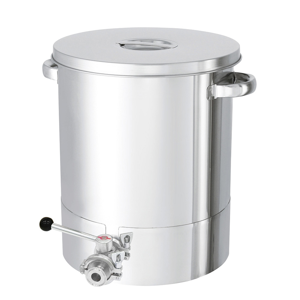 底部勾配型ステンレス容器 バルブ付 1000L KTT-ST-100H-BV