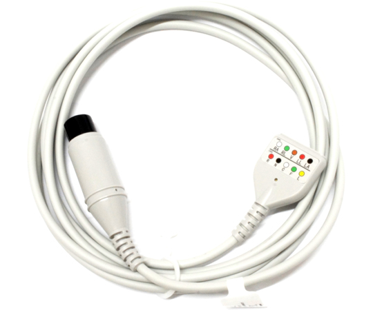 BS ECG中継ケーブル DIN 42802-AAMI 6ピン 5線 EC020-5AI