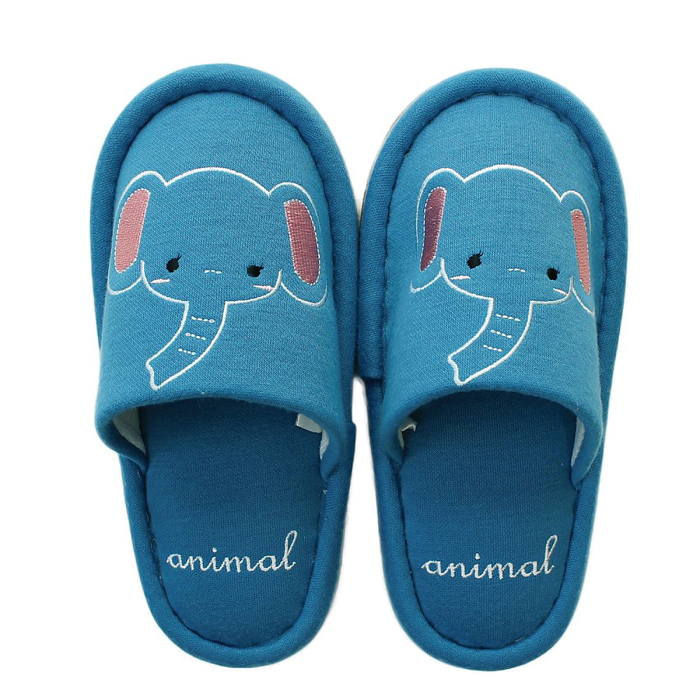 子供用スリッパ（アニマル）ブルー