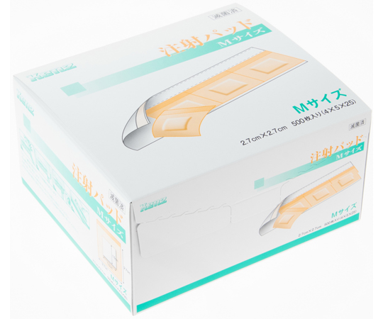 注射パッドMサイズ 1箱（500枚入） 0B12B095