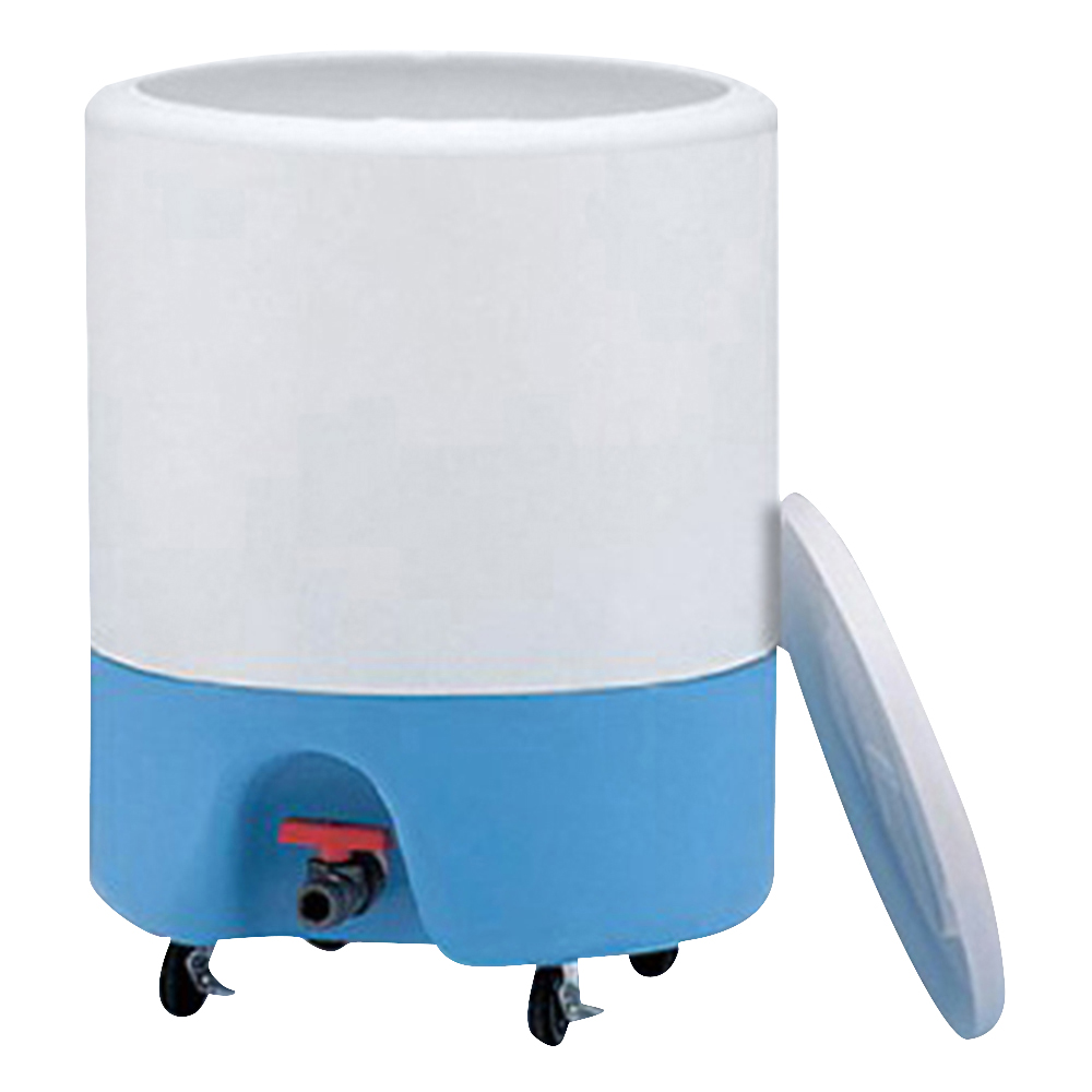 テーパータンク丸型 100L 開放型・キャスター有 1個 7086-32