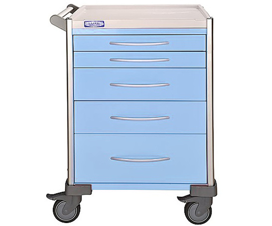 小児科用カート（LUXE） ブルー（無地） 690×540×930mm LX34PRO-B