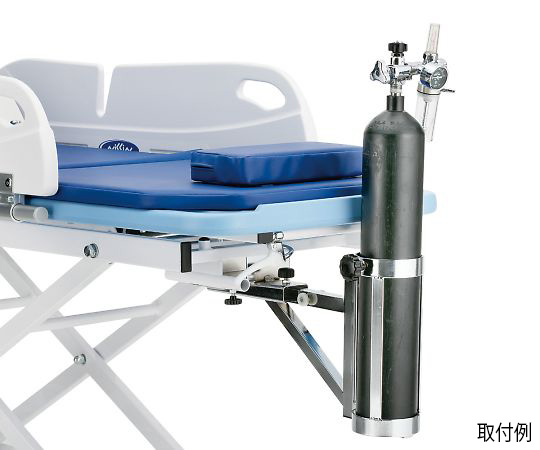ストレッチャー（省力昇降機構付き） タテ型酸素ボンベ架 NBST-212-2