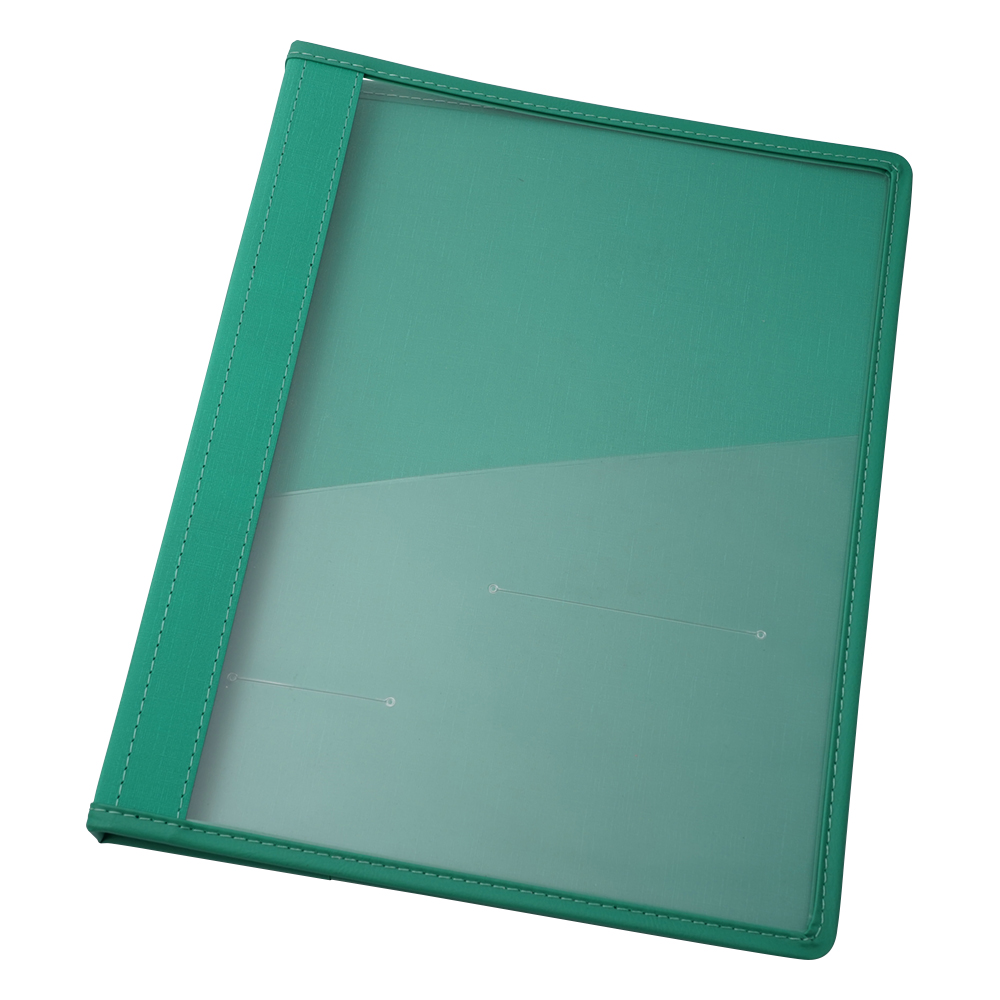 カルテブック 平テコ型・2穴 グリーン 背幅20mm NSC-420-2