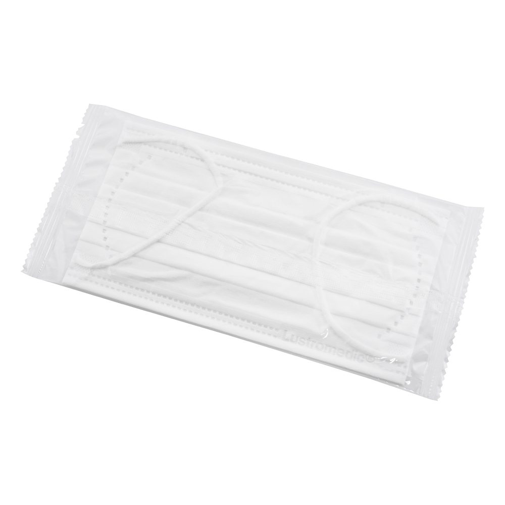 やわらかな肌触りサージカルマスク Lustromedic 個包装 50枚入 MM2001 W