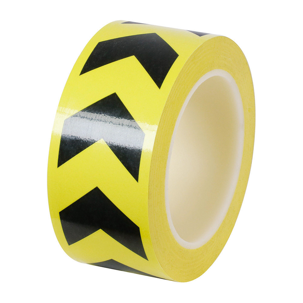 誘導ラインテープ（PET加工） 黄色/黒 T136-50A