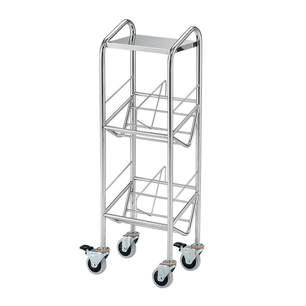 カルテワゴン（筆記台付き・パイプタイプ） 20P-NS