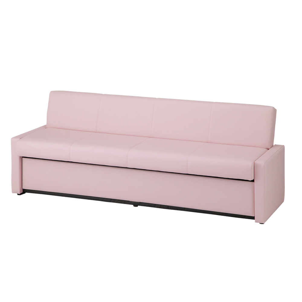 リクライニングベンチ（収納付） ピーチ