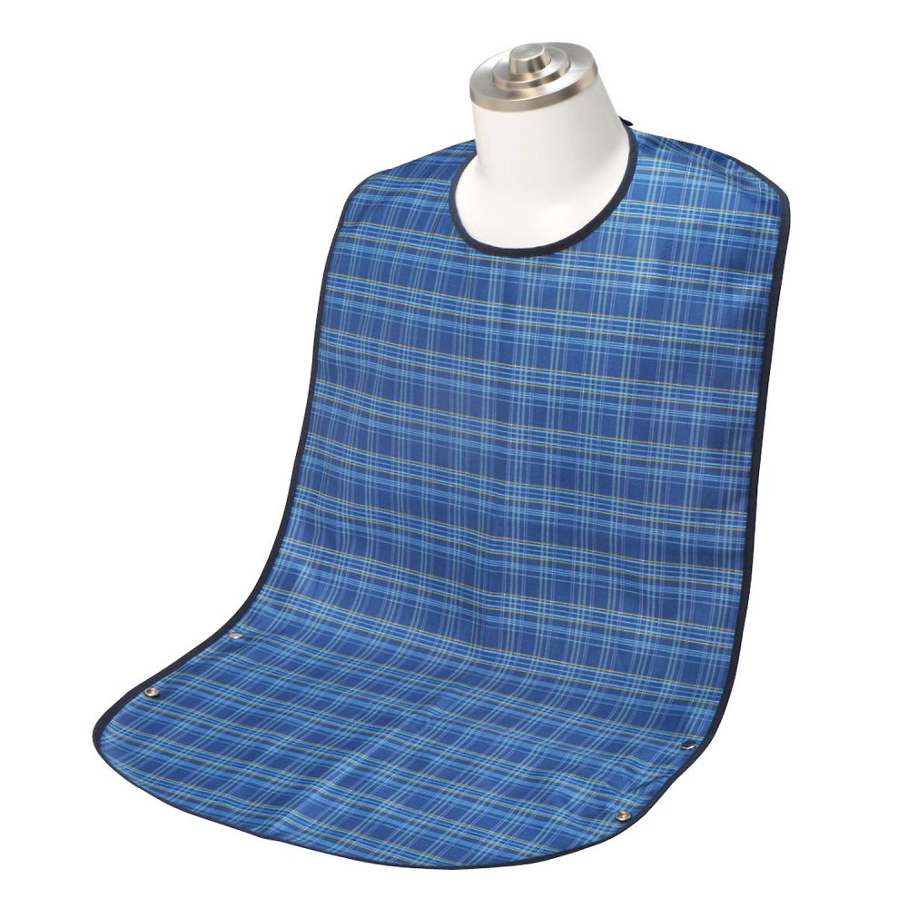 食事用エプロン　ソフラピレンチェック２Ｗ