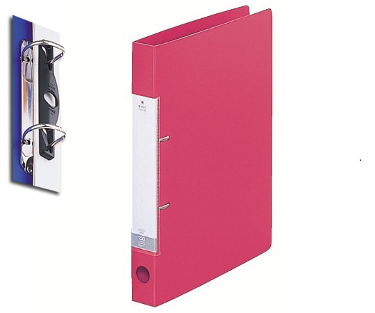 D型リングファイル 306×265×56mm 赤 G2240-3