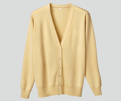 長袖カーディガンＤ１００１　イエロー３Ｌ